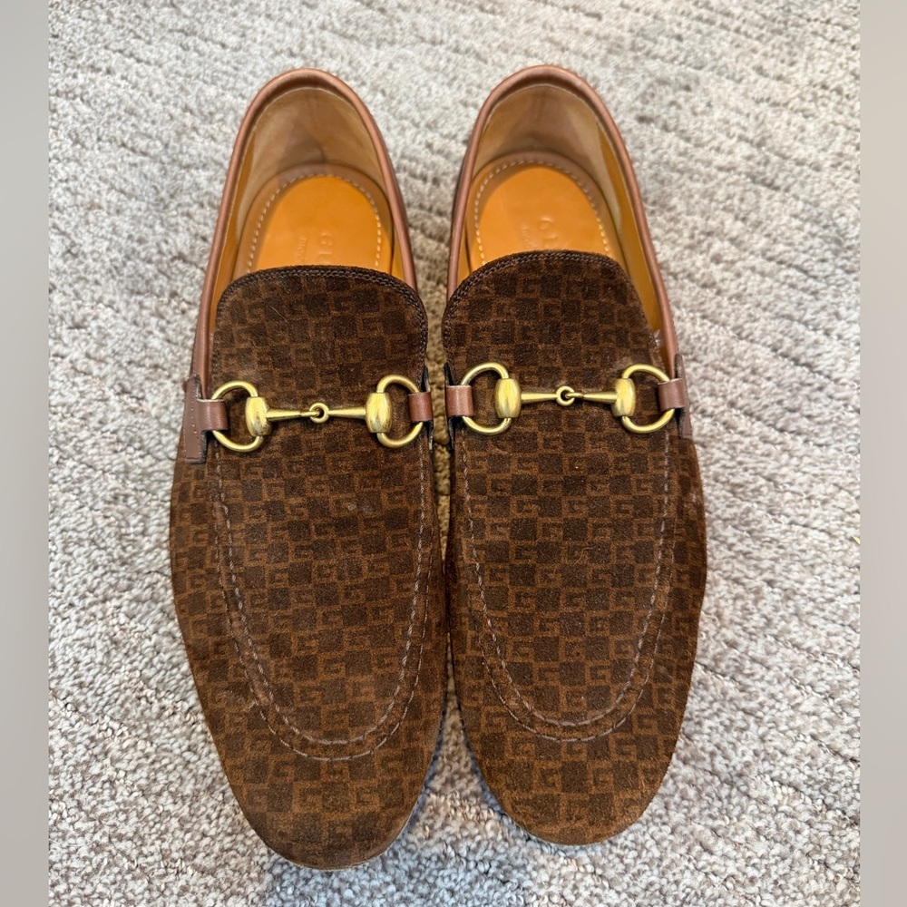 Gucci Vintage Logo Jordan Horsebit Loafers